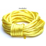 4-20 Metres Primrose Yellow Rattail Silky Satin Cord 2mm ~ Ideal For Kumihimo, Macrame, Braiding & Shamballa Designs ~ Craft Essentials